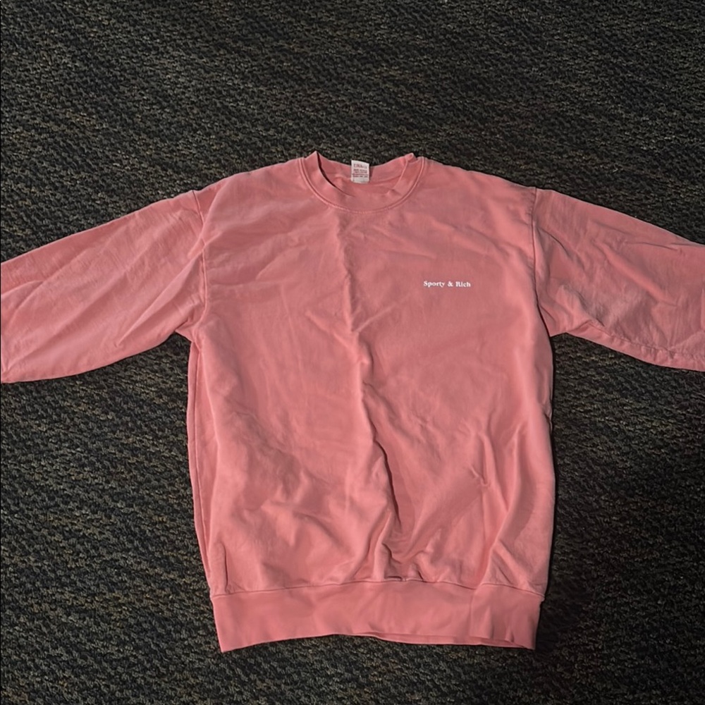 Sporty and Rich Pink Sweater